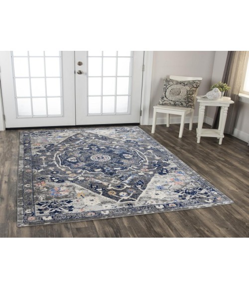 Rugs Town Tapestry Dark Grey Rug TPR108 5 ft. 2 in. X 7 ft. 3 in. Rectangle - Rugs Town Rugs Town Tapestry Dark Grey TPR108 5 ft. 2 in. X 7 ft. 3 in. Rectangle Rug