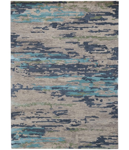 Abstract Area Rug Amer Abstract Glencoe Sand Hand-tufted Wool Blend Area Rug 2'x3'
