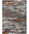 Amer Abstract Glencoe Orange Hand-tufted Wool Blend Area Rug 2'x3'