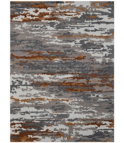 Amer Abstract ABS-3 Glencoe Orange Area Rug 4 ft. X 6 ft. Rectangle