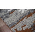 Amer Abstract Glencoe Orange Hand-tufted Wool Blend Area Rug 4'x6'