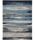 Abstract Area Rug Amer Abstract Gunter Blue Hand-tufted Wool Blend Area Rug 8'x10'