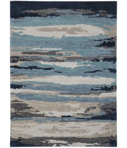 Amer Abstract ABS-4 Gunter Blue Area Rug 9 ft. X 13 ft. Rectangle