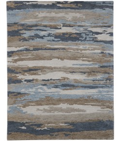 Amer Abstract ABS-5 Gunter Tan/Gray Rug 5 ft. X 8 ft. Rectangle