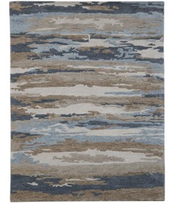 Amer Abstract ABS-5 Gunter Tan/Gray Area Rug 8 ft. X 10 ft. Rectangle