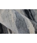 Abstract Area Rug Amer Abstract Gunter Dark Gray Hand-tufted Wool Blend Area Rug 5'x8'