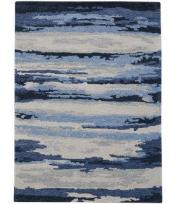 Amer Abstract ABS-7 Gunter Navy Area Rug 4 ft. X 6 ft. Rectangle