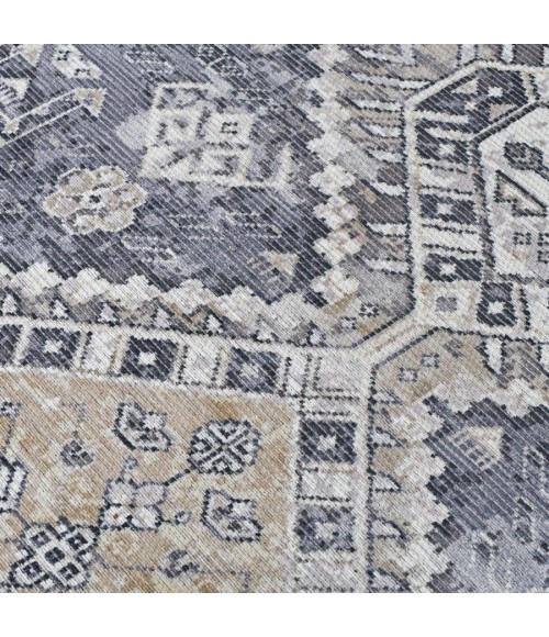 Amer ALASKA Gray/Musterd ALA-9 7 ft. 10 in. X 9 ft. 9 in. Rectangle Rug