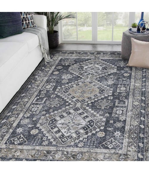 Amer ALASKA Gray/Musterd ALA-9 7 ft. 10 in. X 9 ft. 9 in. Rectangle Rug