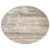 Amer Alpine Grace Ivory Striped Round Rug 7'10" x 7'10"