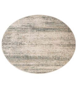 Amer Alpine Grace Ivory Striped Round Rug 7'10" x 7'10"