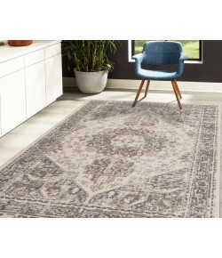 Amer Alpine Hashlei Light Beige Medallion Area Rug 7'10" x 10'2"