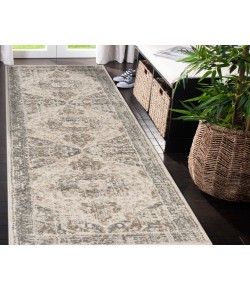 Amer Alpine Hashlei Light Beige Medallion Runner Rug 2'7" x 10'