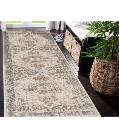 Alpine Hashlei Light Beige Medallion Area Rug