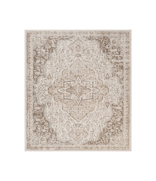 Alpine Imara Light Cream Medallion Area Rug