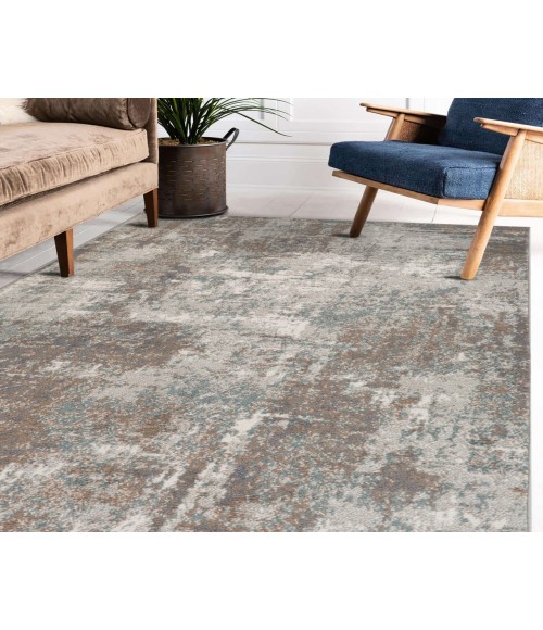 Alpine Bella Light Brown Abstract Area Rug