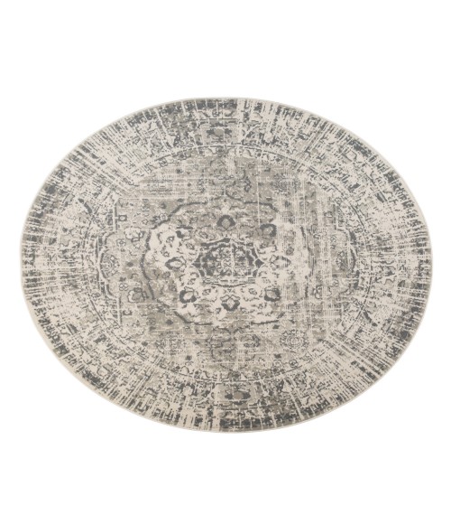 Alpine Dale Medium Gray Medallion Area Rug