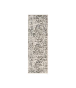 Amer Alpine Dale Medium Gray Medallion Runner Rug 2'7" x 10'