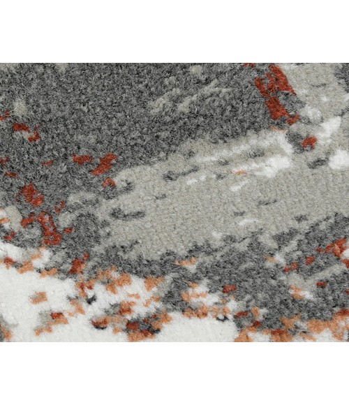 Alpine Ehra Rust Abstract Area Rug