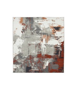 Amer Alpine Ehra Rust Abstract Area Rug 6'7" x 9'