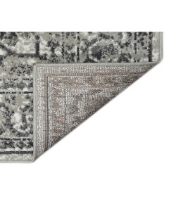 Amer Alpine Fany Dark Gray Bordered Round Rug 7'10" x 7'10"