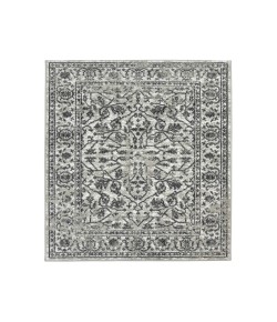 Amer Alpine Fany Dark Gray Bordered Rug 6'7" x 9'