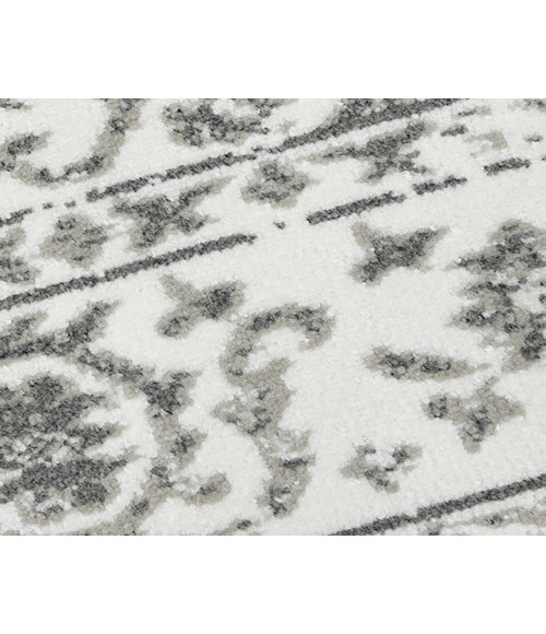 Alpine Fany Light Gray Bordered Area Rug