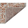 Amer Alpine Fany Orange/Gray Bordered Runner Rug 2'7" x 10'