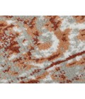 Alpine Fany Orange/Gray Bordered Area Rug
