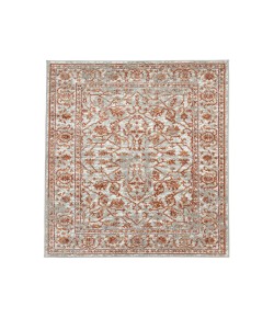 Amer Alpine Fany Orange/Gray Bordered Area Rug 6'7" x 9'