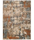 Amer Allure Clovis Orange Abstract Area Rug 7'9"x9'9"