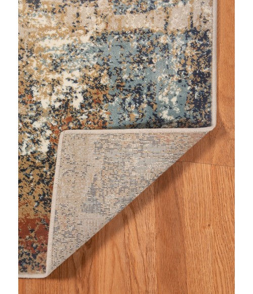 Amer Allure Clovis Orange Abstract Area Rug 7'9"x9'9"