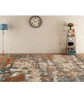 Amer Allure Clovis Orange Abstract Area Rug 7'9"x9'9"