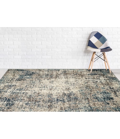 Amer Allure Benson Blue Abstract Area Rug 2'x3'