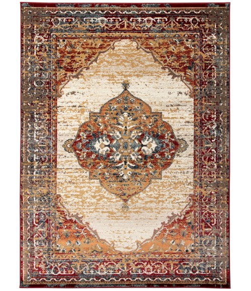 Amer Allure Pelham Red Medallion Area Rug 7'9"x9'9"
