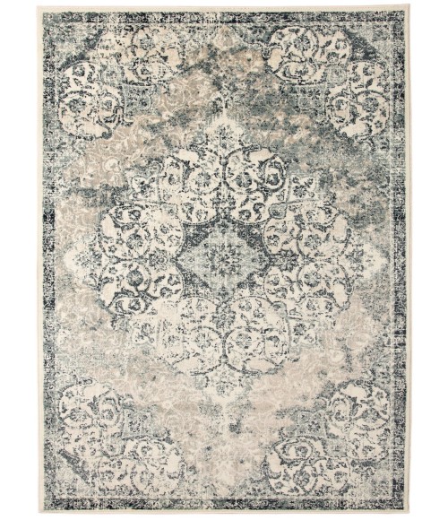Amer Allure Cholet Blue Medallion Area Rug 7'9"x9'9"