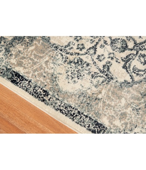 Amer Allure Cholet Blue Medallion Area Rug 7'9"x9'9"