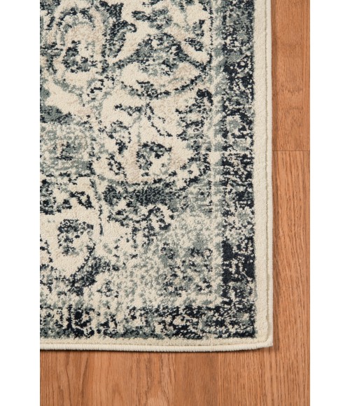 Amer Allure Cholet Blue Medallion Area Rug 7'9"x9'9"