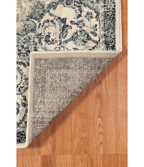 Amer Allure Cholet Blue Medallion Area Rug 7'9"x9'9"