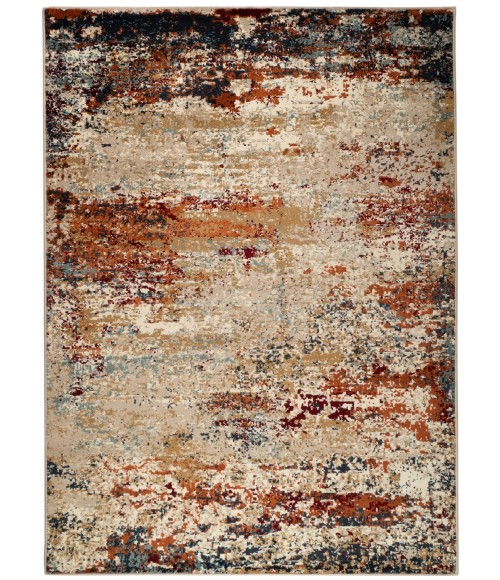 Amer Allure Bastia Orange Abstract Area Rug 5'1"x7'6"