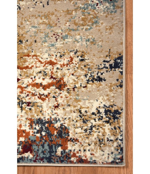 Amer Allure Bastia Orange Abstract Area Rug 5'1"x7'6"