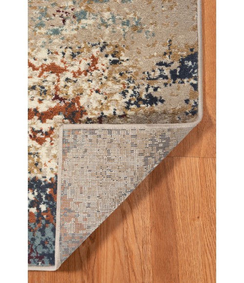 Amer Allure Bastia Orange Abstract Area Rug 5'1"x7'6"