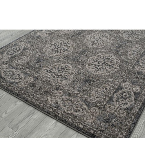 Amer Alexandria Banbury Walnut Bordered Area Rug 8'9"x11'9"