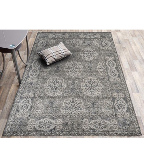 Amer Alexandria Banbury Walnut Bordered Area Rug 8'9"x11'9"