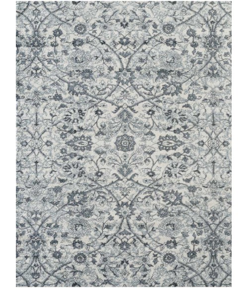 Amer Alexandria Ivey Light Blue Floral Runner Rug 2'x6'