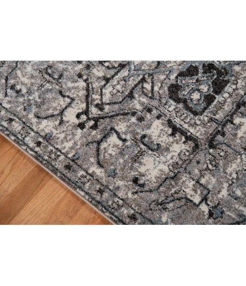 Amer Alexandria Chaves Gray Medallion Area Rug 2'x3'