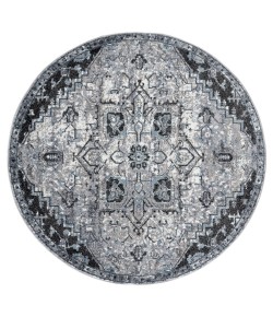 Amer Alexandria ALX-49 Chaves Gray Rug 6 ft. 7 in. X 6 ft. 7 in.R Round