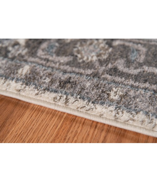 Amer Alexandria Earley Taupe Medallion Area Rug 7'9"x9'9"