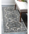 Amer Alexandria Earley Taupe Medallion Runner Rug 2'x6'