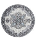 Amer Alexandria Earley Taupe Medallion Round Rug 6'7"x6'7"